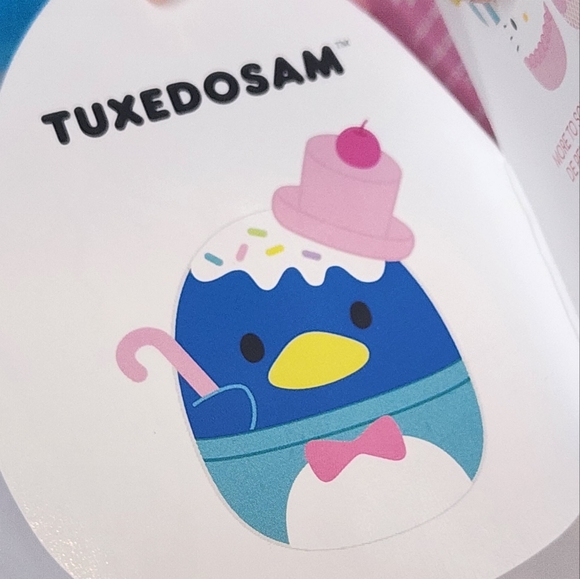 TUXEDO SAM 🍦 Ice Cream HK & friend Sanrio X Original Squishmallow by Kelly Toy - Picture 3 of 10
